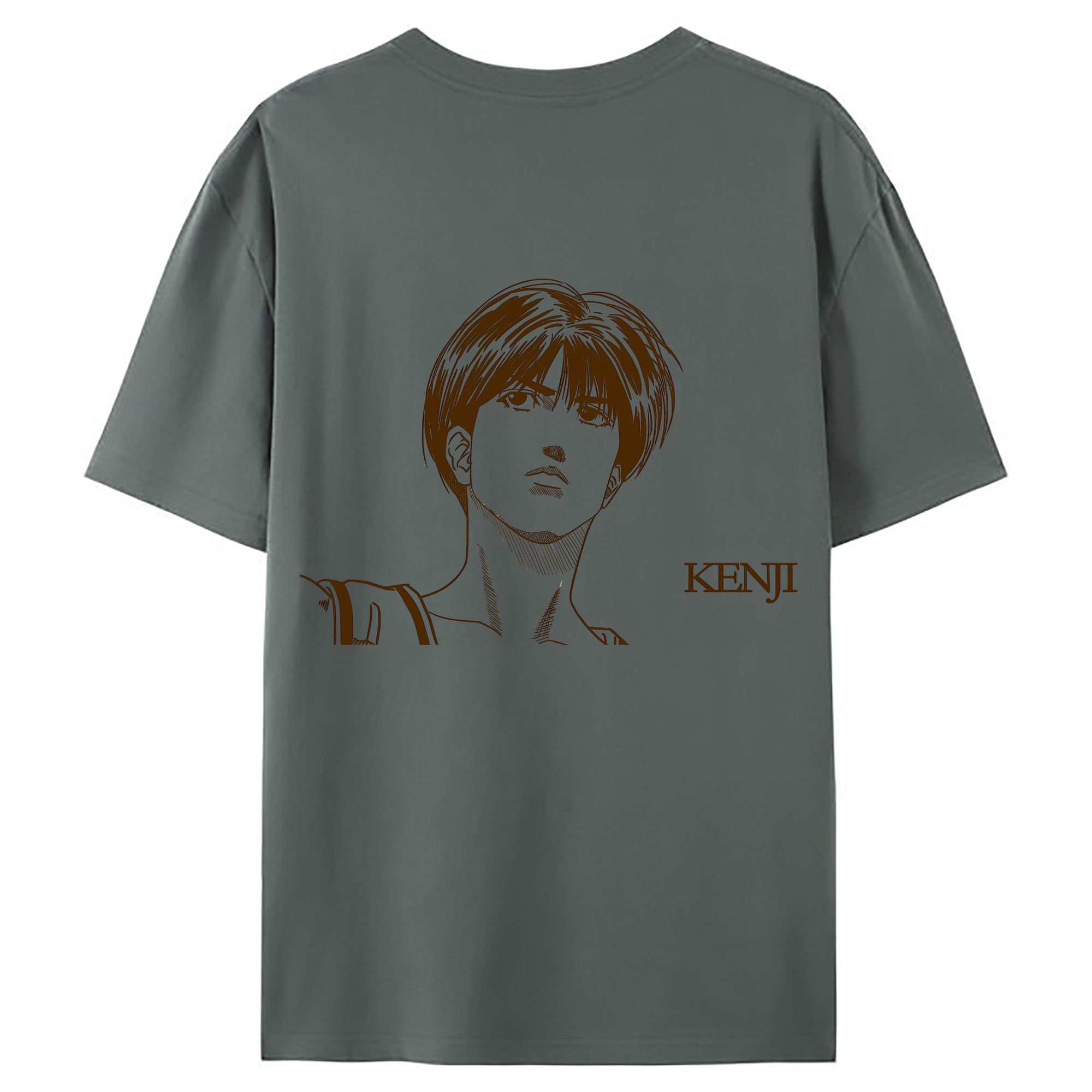 （画像用） SLAM DUNK／スラムダンク 綿100％ メンズ半袖Tシャツ（バックプリント） 通気性